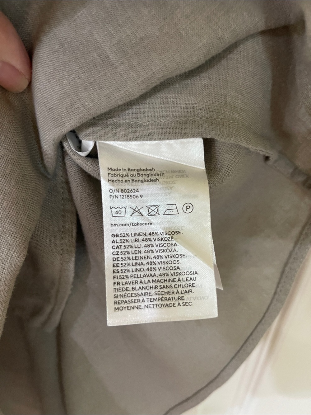 H&M Linen Blend Sleeveless Shirt. - Picture 4 of 7